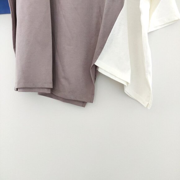 Japanese Brand "Beams Heart" Women's Color Block Asymetric Tee Shirt - OS - Picture 5 of 7